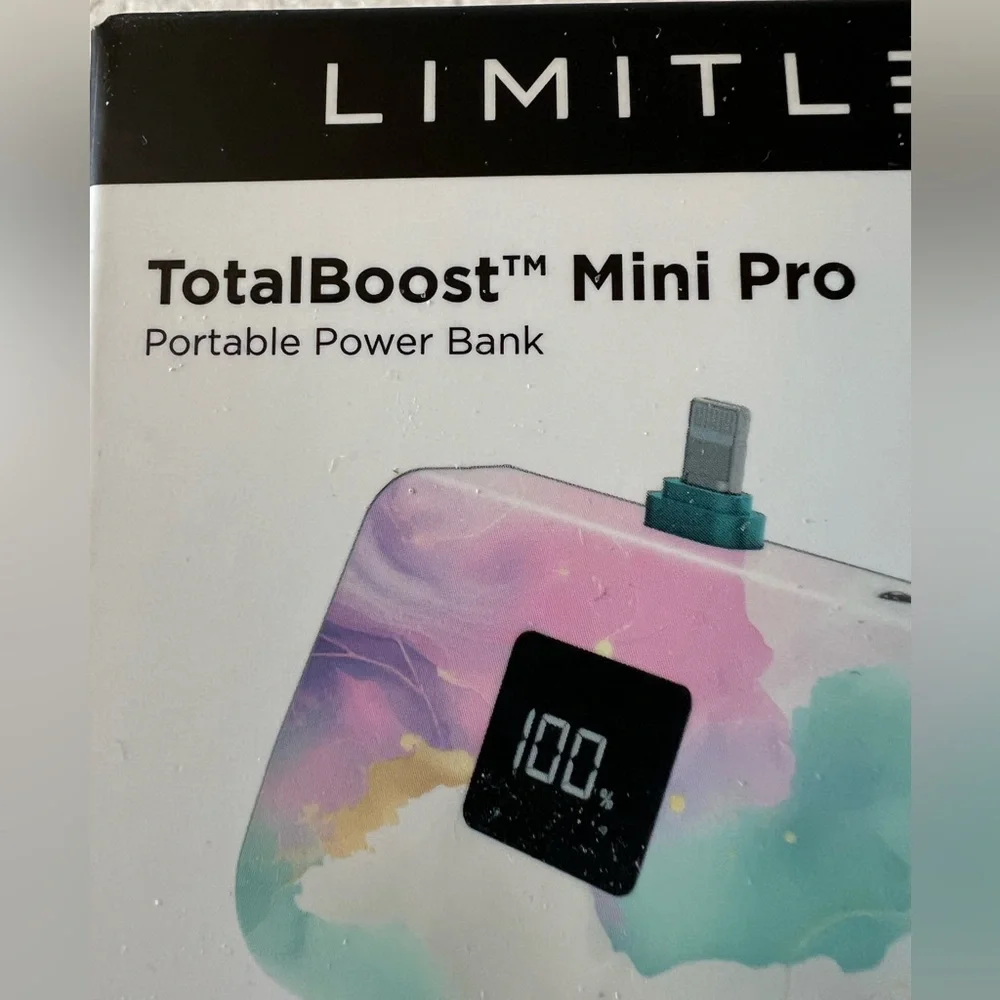 Limitless TotalBoost Mini Pro 5,000mAh Portable Power Bank  Marble Color